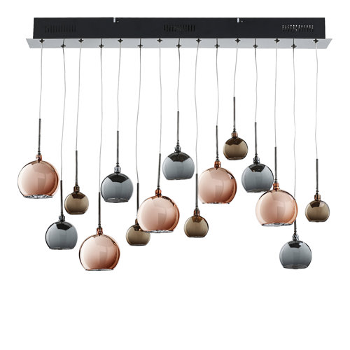 Cluster Pendelleuchte 15 flammig Ernestine Ebern Designs Cluster Pendelleuchte 15 flammig Ernestine Ebern Designs